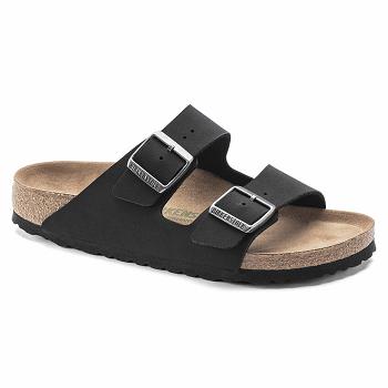 Dámské Arizona Birkenstock Vegan Birkibuc Černé | CZ 95CTV